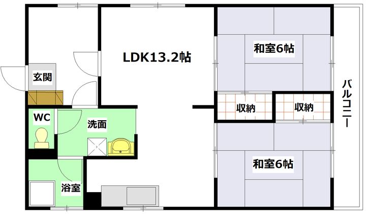 広島県広島市西区己斐本町1(マンション)の賃貸物件の間取り