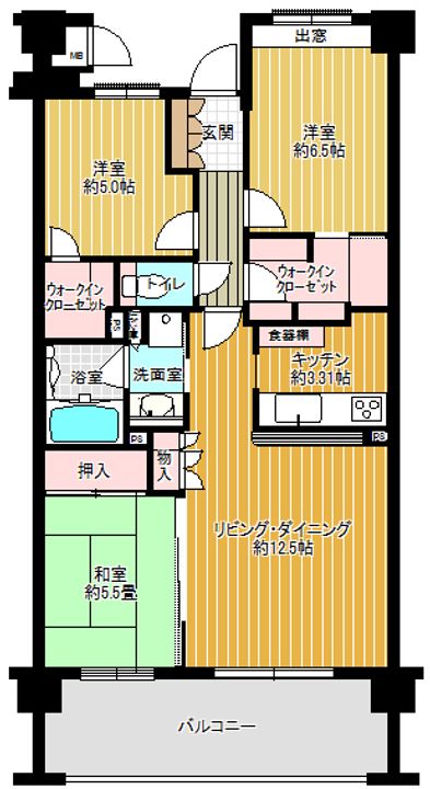 サンクレイドル並榎の間取り