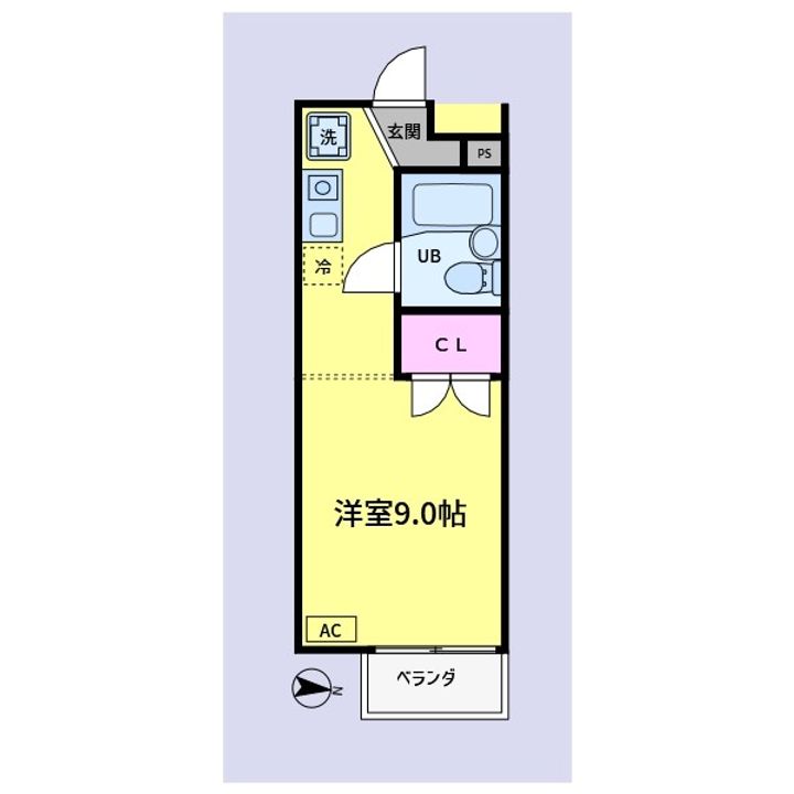 神奈川県横浜市金沢区六浦4(アパート)の賃貸物件の間取り