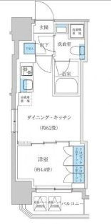 レジディア蒲田プレイスの間取り