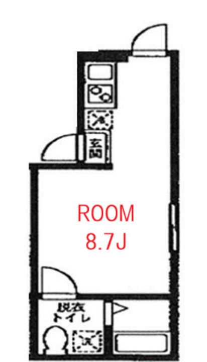 神奈川県横浜市中区根岸町3(アパート)の賃貸物件の間取り