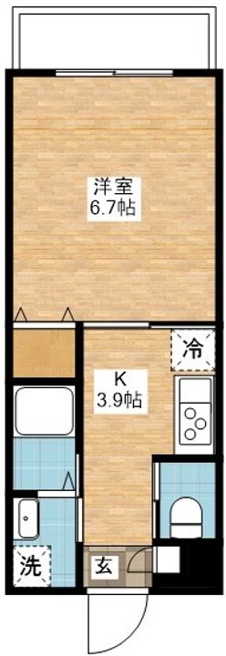 長崎県長崎市花丘町(マンション)の賃貸物件の間取り