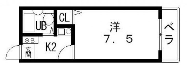 オリンピア阪本の間取り