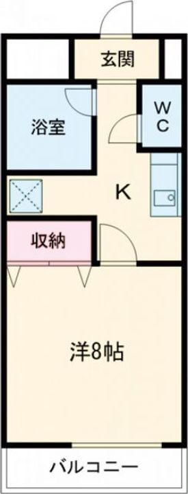栃木県宇都宮市大寛2(マンション)の賃貸物件の間取り