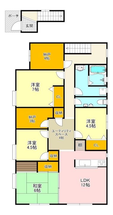 島ハイツの間取り