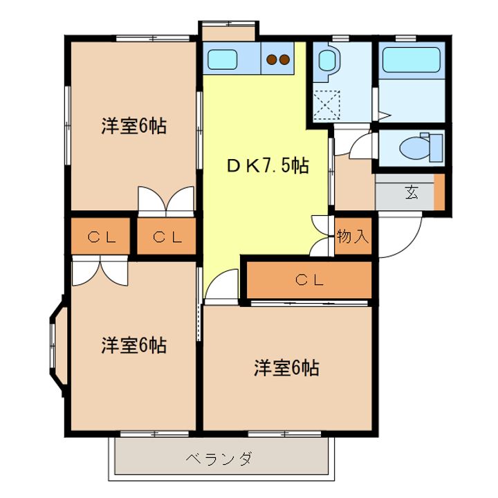 ハイムルーラルIの間取り