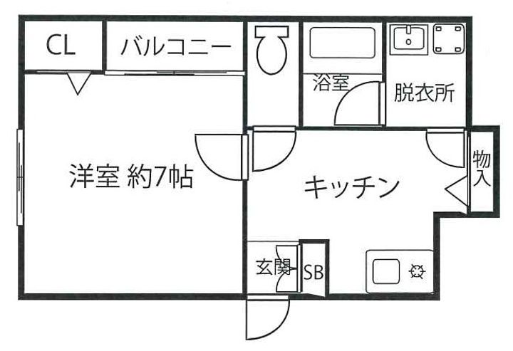 ハイムあおい空の間取り