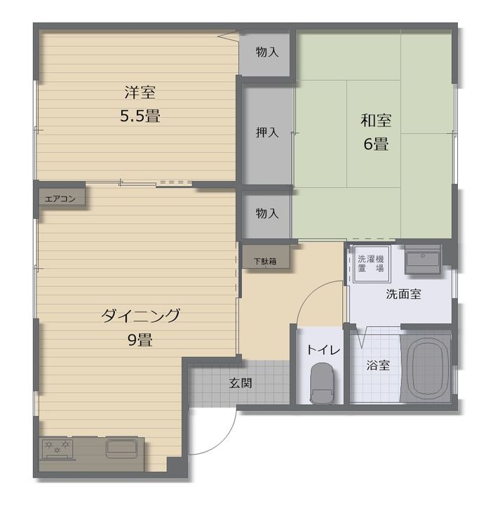 N’ フレグランス B棟の間取り
