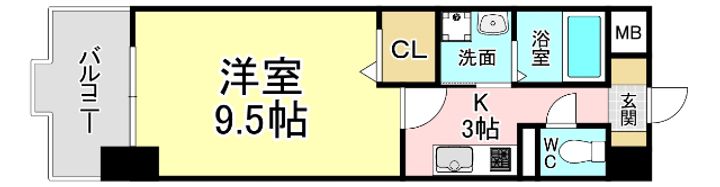 福岡県北九州市小倉南区長野本町2(マンション)の賃貸物件の間取り