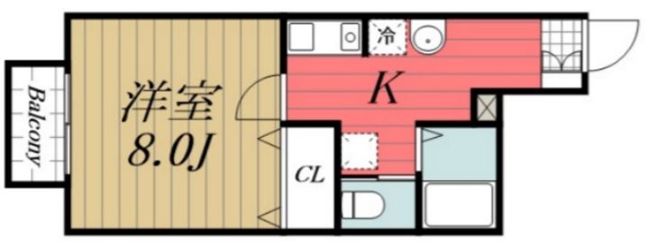 千葉県千葉市若葉区加曽利町(アパート)の賃貸物件の間取り
