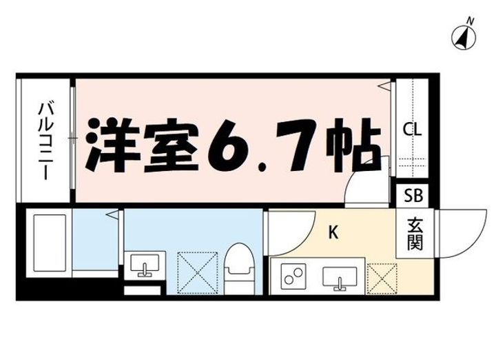 埼玉県蕨市錦町5(アパート)の賃貸物件の間取り