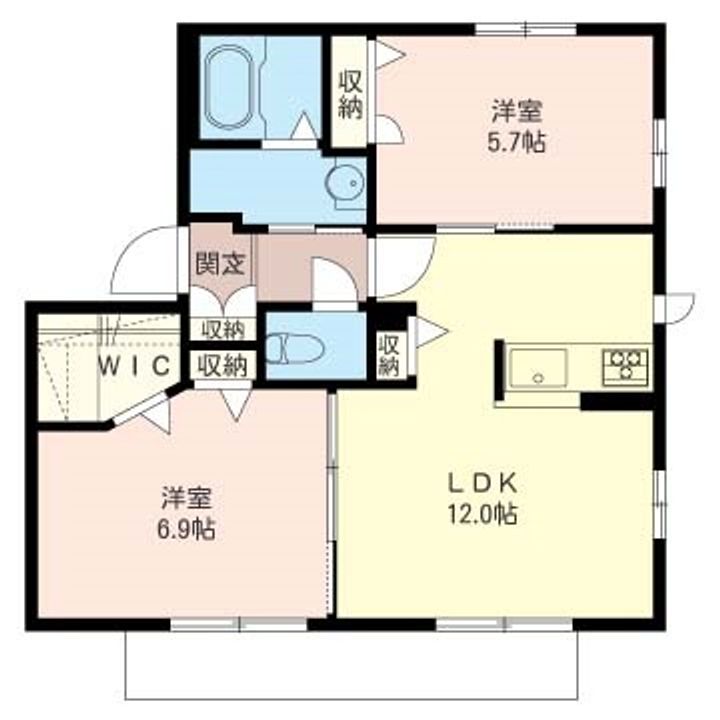 セントラル・ガーデンズVIの間取り