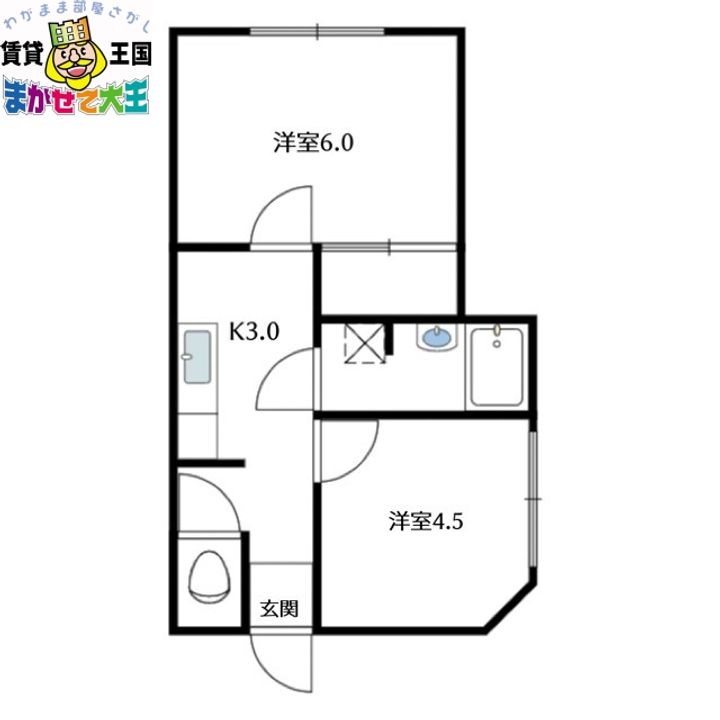 コーポ打坂の間取り