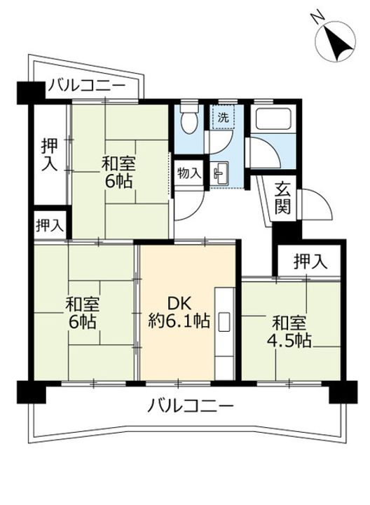 UR中山五月台の間取り