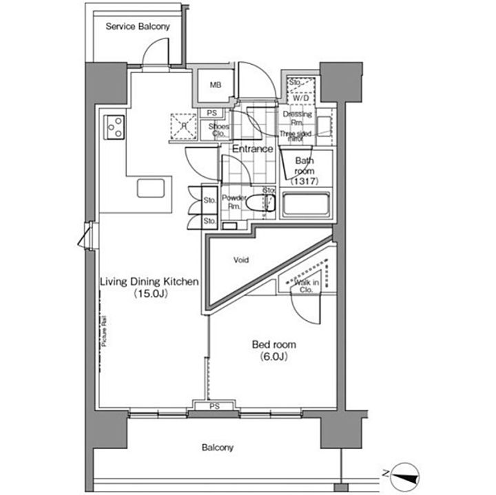 パークハビオ恵比寿の間取り