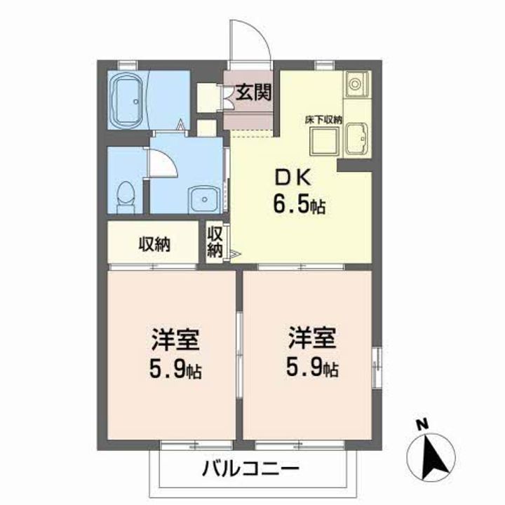 エステート桜Cの間取り