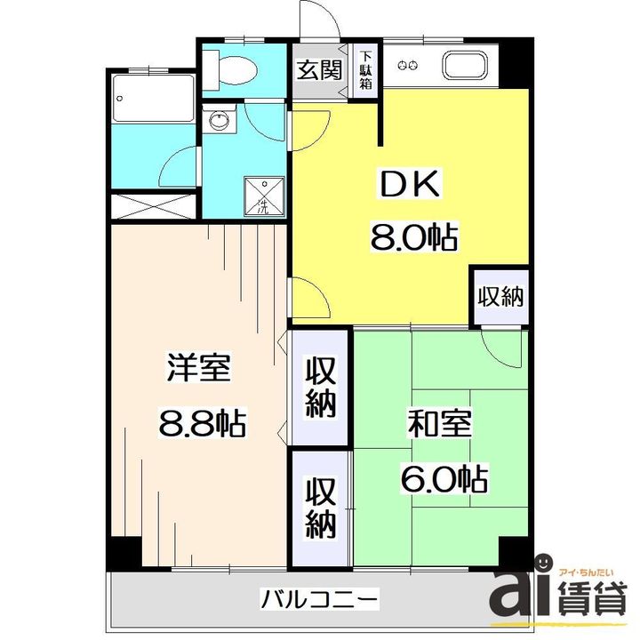 東京都練馬区大泉町6(マンション)の賃貸物件の間取り