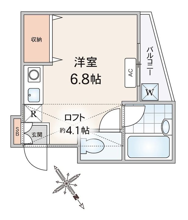 レインボートラウトの間取り