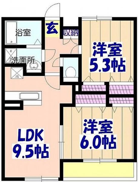 ミリアビタ翼の間取り