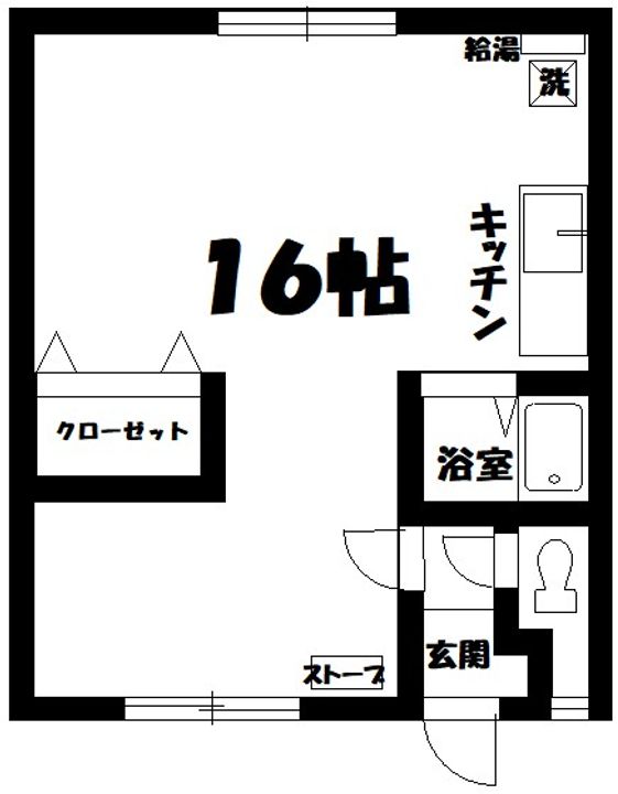 北海道川上郡標茶町虹別原野67線108-24 コスモス2000の間取り