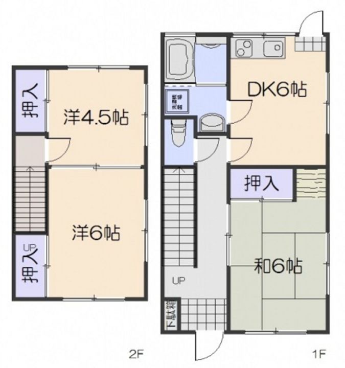 広島県広島市西区己斐上3(一戸建)の賃貸物件の間取り