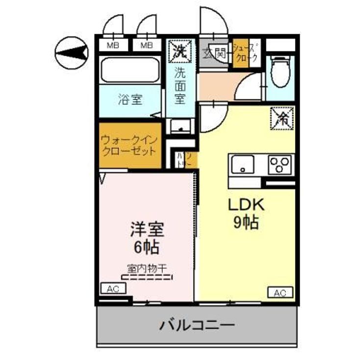 埼玉県草加市吉町1(アパート)の賃貸物件の間取り
