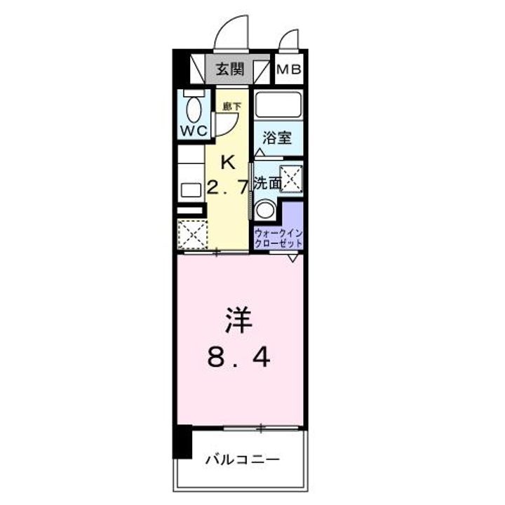 沖縄県那覇市牧志3(マンション)の賃貸物件の間取り