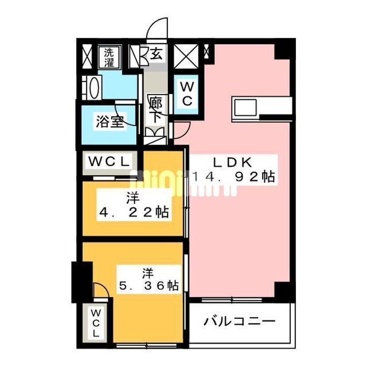 コンフォリア日暮里の間取り