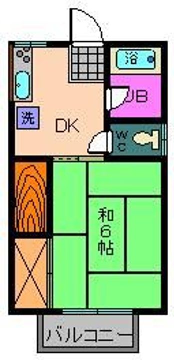 福島県郡山市富久山町八山田字一本橋(アパート)の賃貸物件の間取り