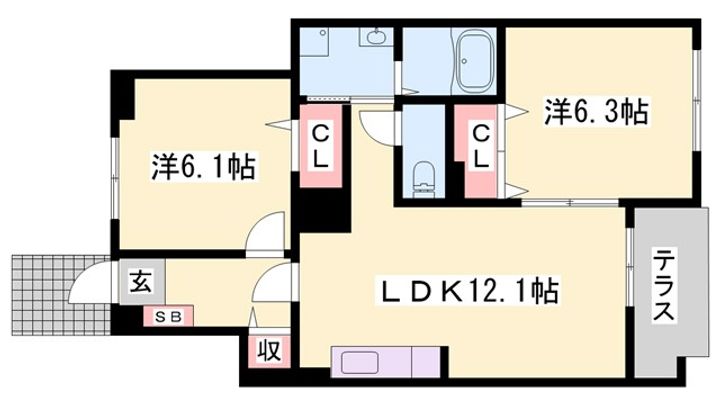 グラース・アンジュの間取り