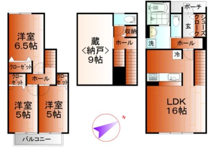 千葉県船橋市西船2(一戸建)の賃貸物件の間取り