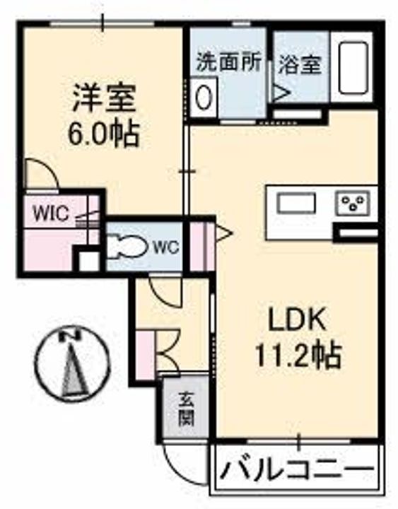 Flora(フローラ)A棟の間取り