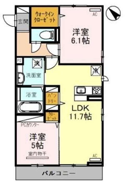 ボヌールの間取り