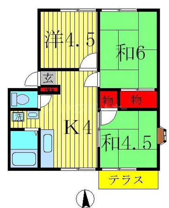シミズハイツAの間取り