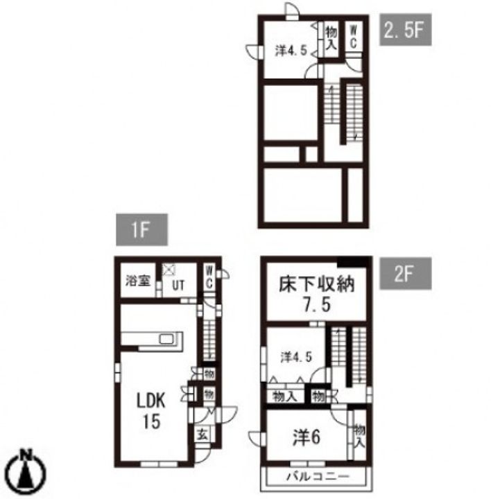 栃木県宇都宮市平松4(一戸建)の賃貸物件の間取り