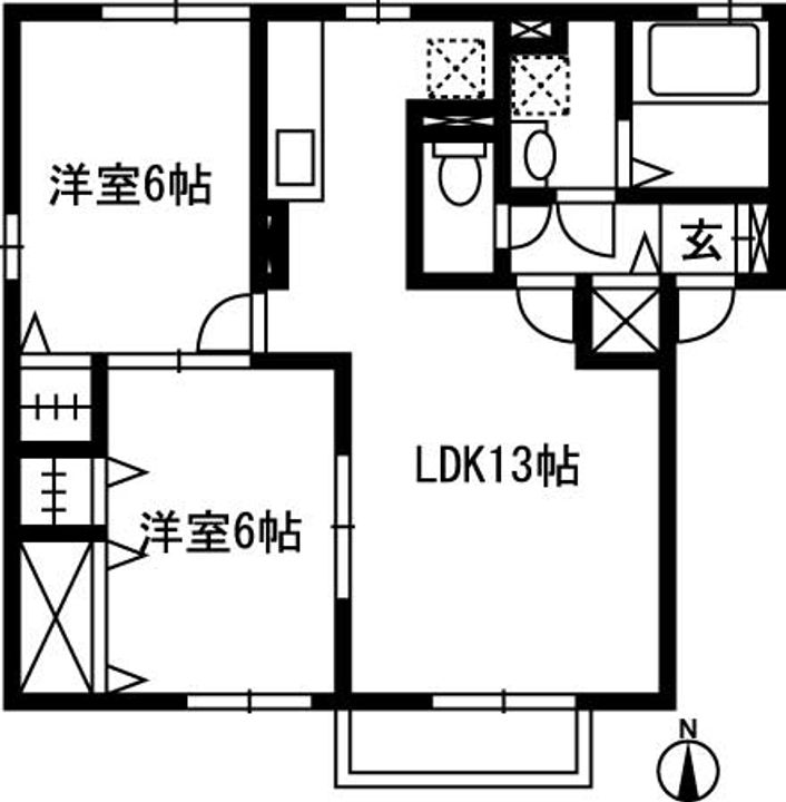 ハイクレストIIの間取り