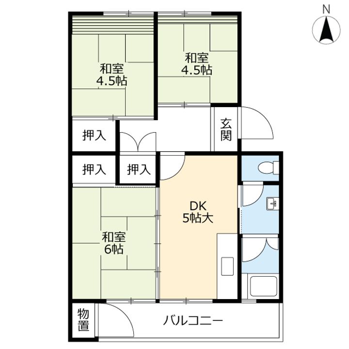 UR志徳の間取り