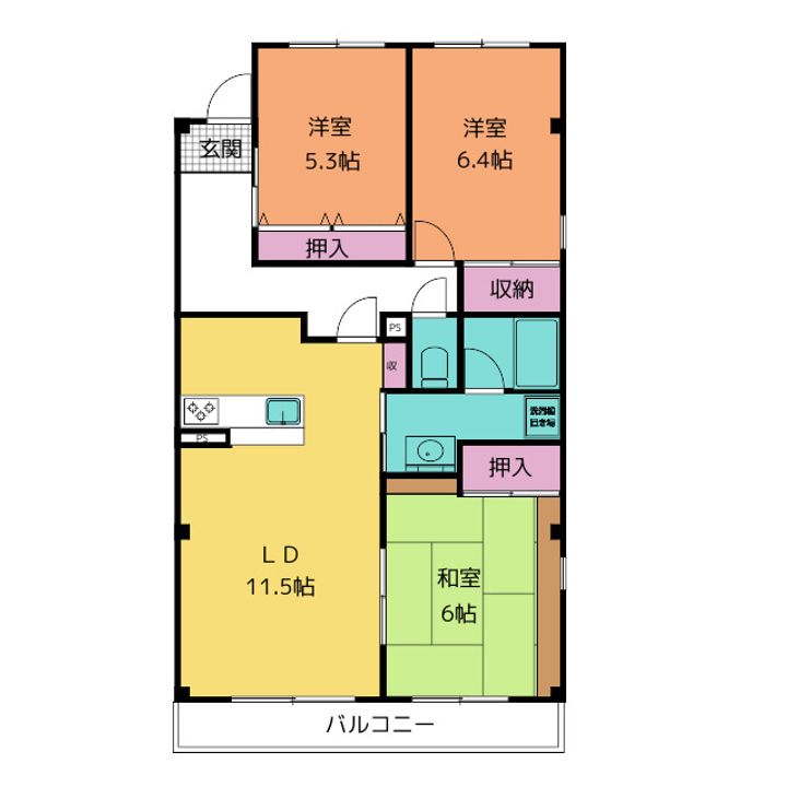 ミッシェル香久山の間取り