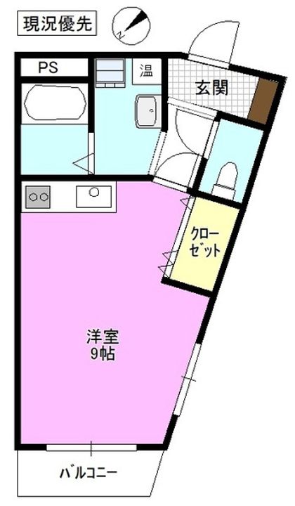 ベルメゾン北斗の間取り