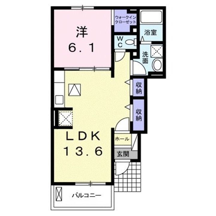 滋賀県湖南市三雲(アパート)の賃貸物件の間取り