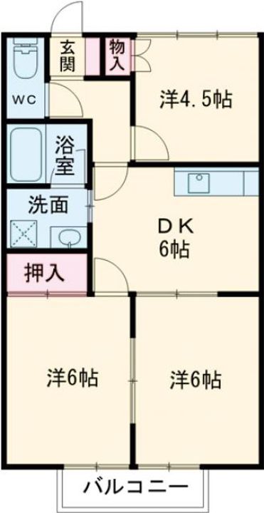 ウエストハイツAの間取り
