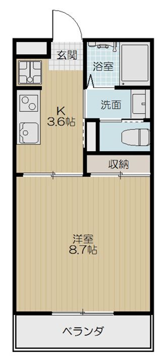 徳島県徳島市南常三島町3(マンション)の賃貸物件の間取り