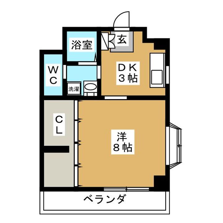 マンションKの間取り