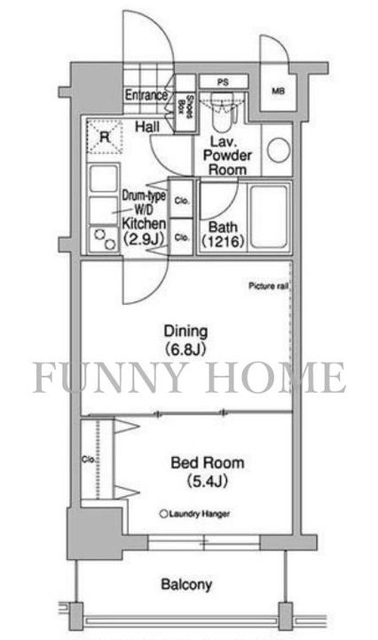 東京都世田谷区駒沢2(マンション)の賃貸物件の間取り