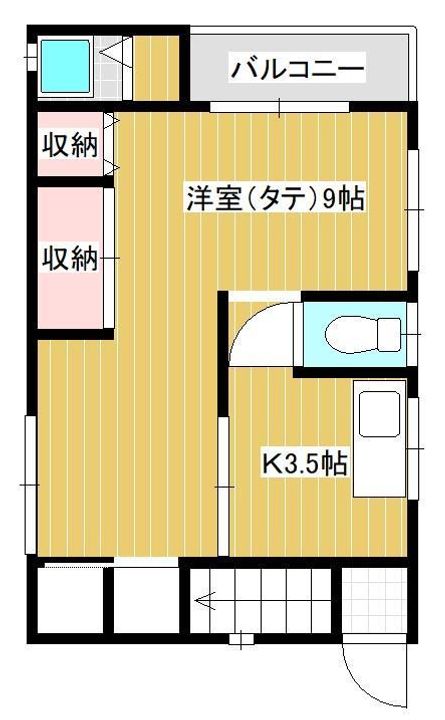 植田アパート(三和町)の間取り