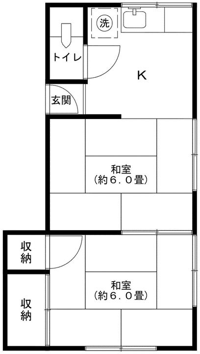 昌美荘の間取り