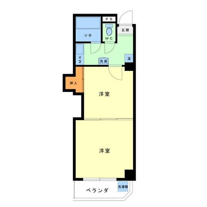 栃木県小山市城北2(マンション)の賃貸物件の間取り