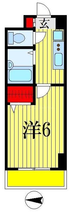 千葉県船橋市湊町2(マンション)の賃貸物件の間取り