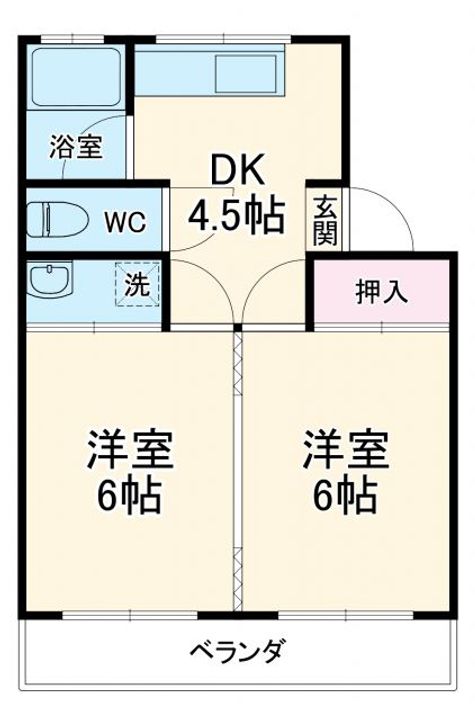 コーポ中沢Iの間取り
