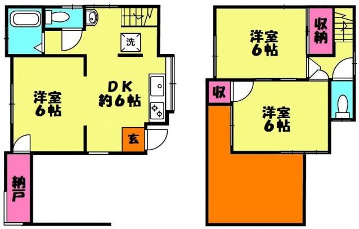 東京都足立区東伊興3(一戸建)の賃貸物件の間取り